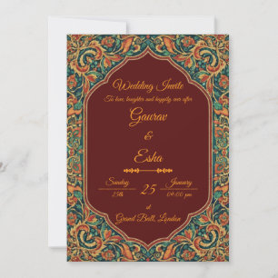 Indian Wedding Invitation (Mughal Version)