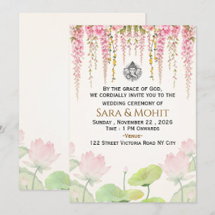 Indian Wedding Invitation Template Editable