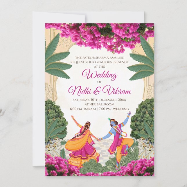 Indian wedding invitations & Hindu wedding cards (Front)