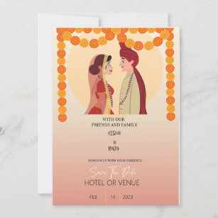 INDIAN WEDDING INVITE BOLLYWOOD