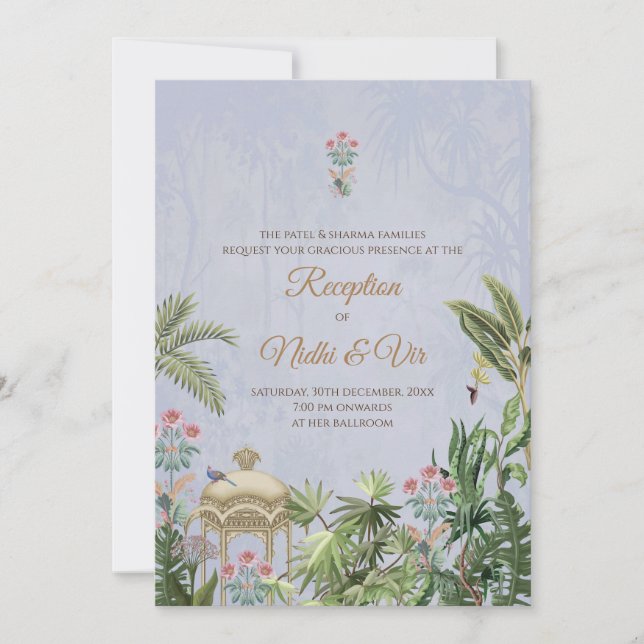 Indian wedding invites Digital Indian Invitations (Front)