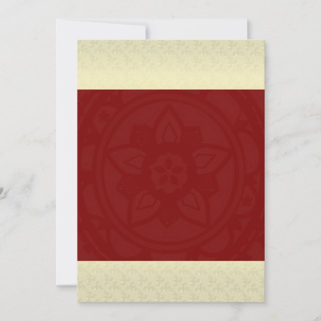 Indian Wedding Mandala Invitation (Front)