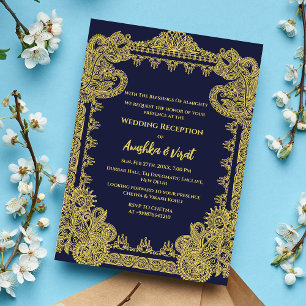 Indian Wedding Reception Invitation