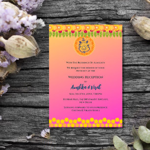 Indian Wedding Reception Invitation