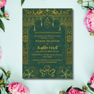 Indian Wedding Reception Invitation