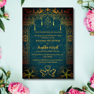Indian Wedding Reception Invitation