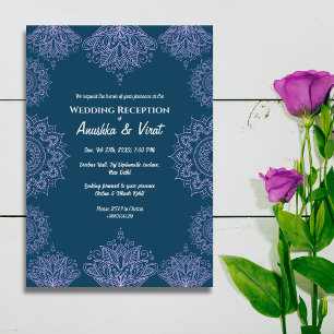 Indian Wedding Reception Invitation