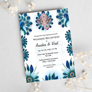 Indian Wedding Reception  Invitation