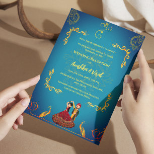 Indian Wedding Reception Invitation