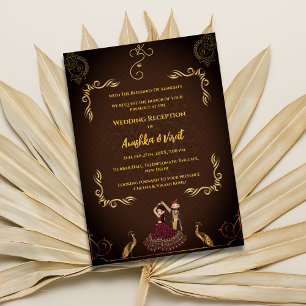 Indian Wedding Reception Invitation