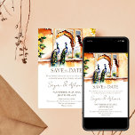 Indian wedding save the date peacock Jaipur palace Invitation<br><div class="desc">Peacocks at Jaipur palace watercolor Indian wedding Save the Date editable template invitation instant digital download,  modern watercolor peacocks with Jaipur palace scenery view for save the date invitation,  unique Indian save the date.</div>
