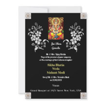 Indian Wedding with Ganesha Invitation