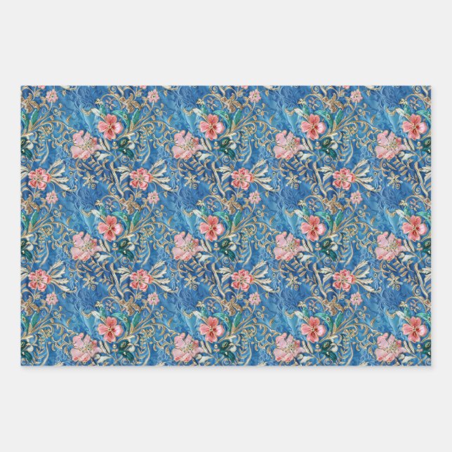 Indian Wedding Wrapping Paper Sheet (Front)