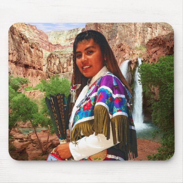 Indian Woman 1 Mousepad (Front)