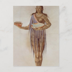 Indian Woman of Florida Postcard