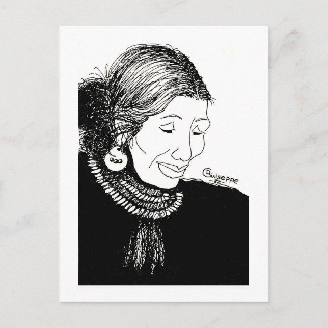 Indian Woman Postcard (Front)