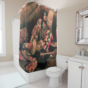 Indian WomanArt  Print Shower Curtain