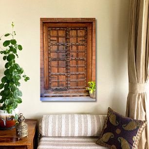 Indian Wooden Door Canvas Print