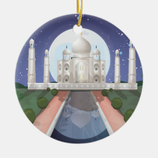Indian world icon logo travel poster ceramic tree decoration