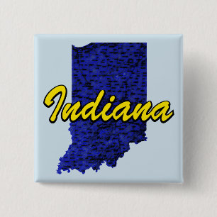 Indiana 15 Cm Square Badge
