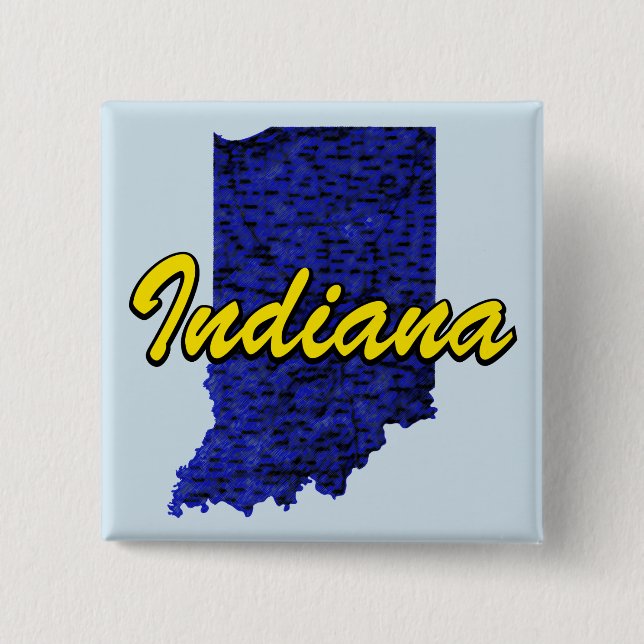 Indiana 15 Cm Square Badge (Front)