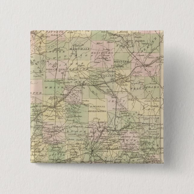 Indiana 3 15 cm square badge (Front)