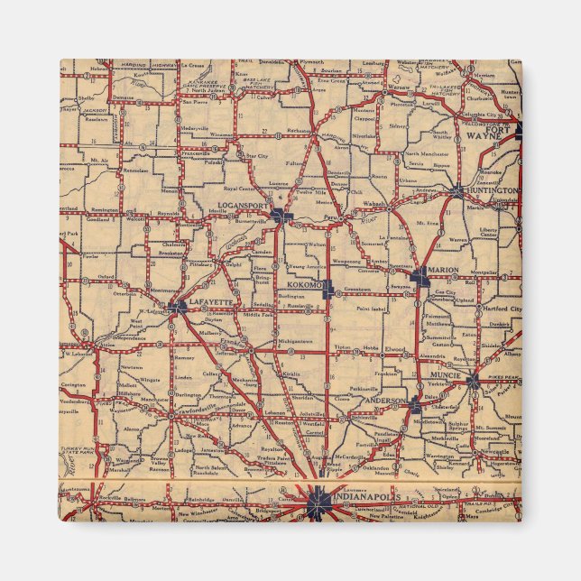 Indiana 5 magnet (Front)