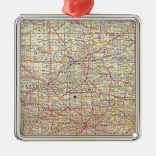 Indiana 7 metal tree decoration