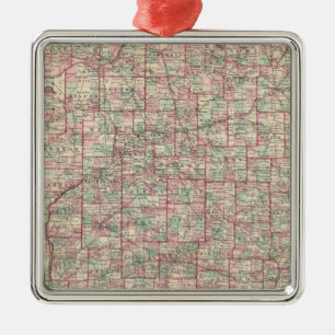 Indiana 8 metal tree decoration