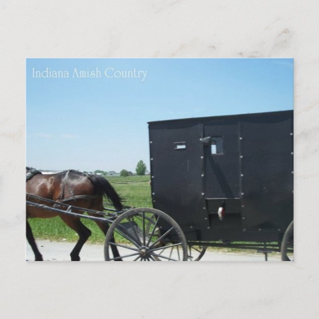 Indiana Amish Country Postcard (Front)