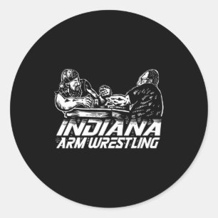 Indiana Arm Wrestling Classic Round Sticker