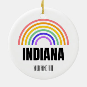 Indiana - Athletics - College - Purdue University Ceramic Tree Decoration