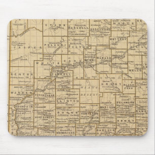Indiana Atlas Map Mouse Mat