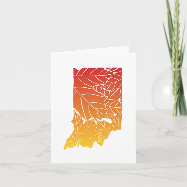 Indiana Autumn Greeting Card (Front)