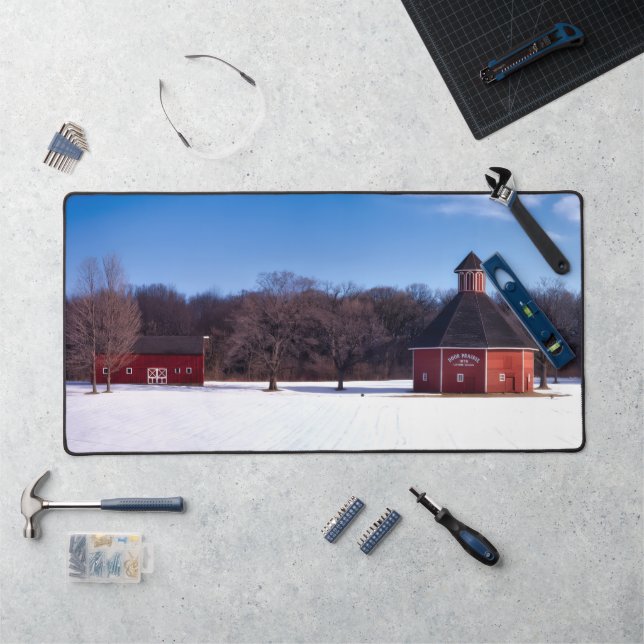 Indiana Barn Farm Life Desk Mat (Workstation)