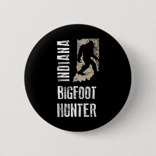 Indiana Bigfoot Hunter  6 Cm Round Badge