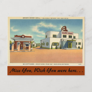 Indiana, Brown Derby Grill Postcard