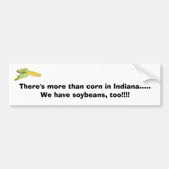 Indiana Bumper Sticker (Front)