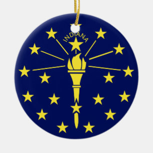 Indiana Ceramic Tree Decoration