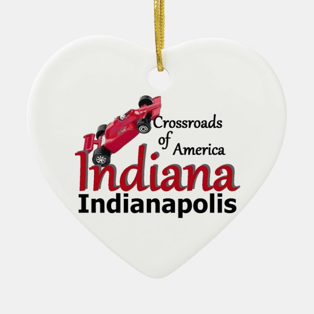 INDIANA CERAMIC TREE DECORATION (Front)
