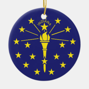 INDIANA CERAMIC TREE DECORATION