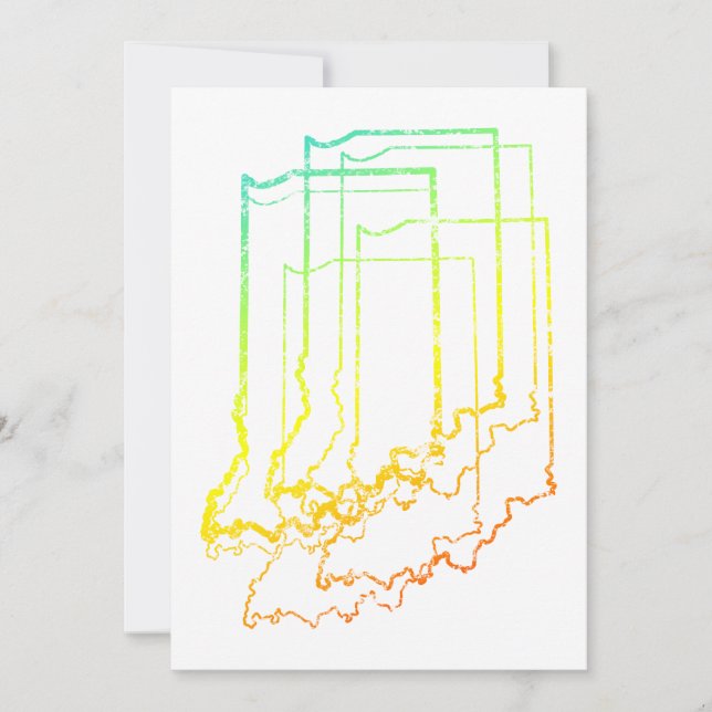 indiana chill blur invitation (Front)