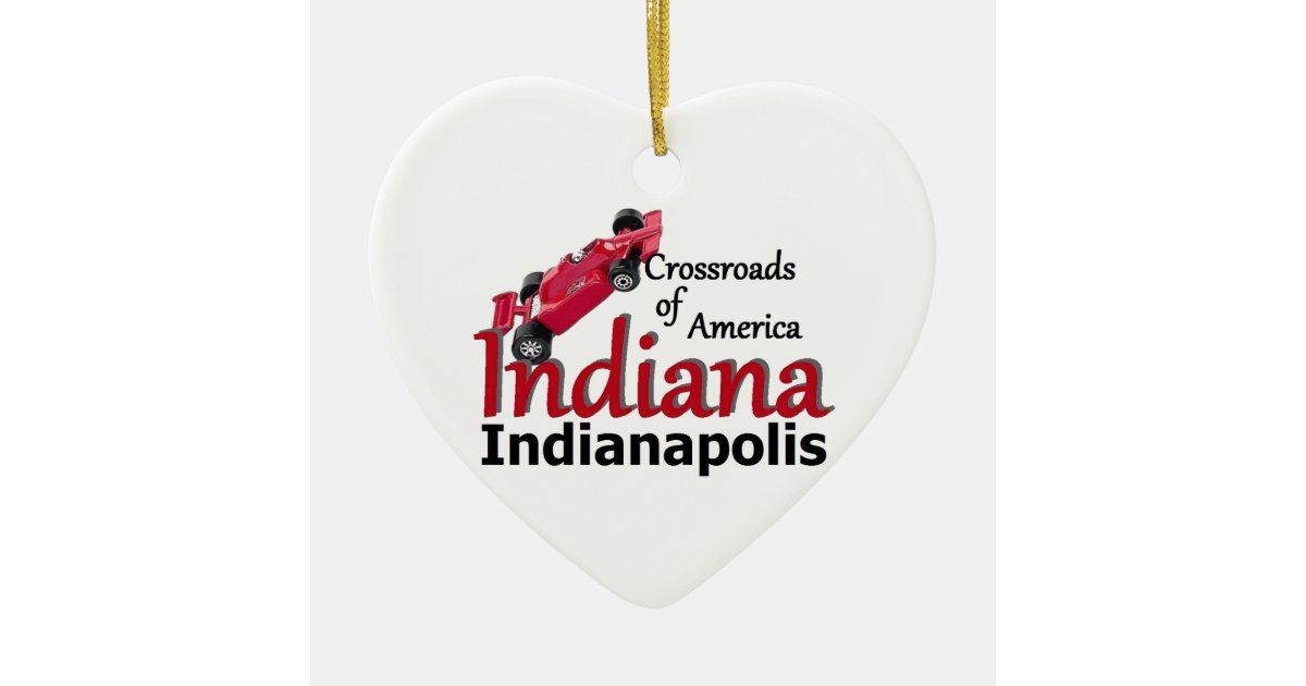 INDIANA CHRISTMAS ORNAMENT Zazzle.co.uk