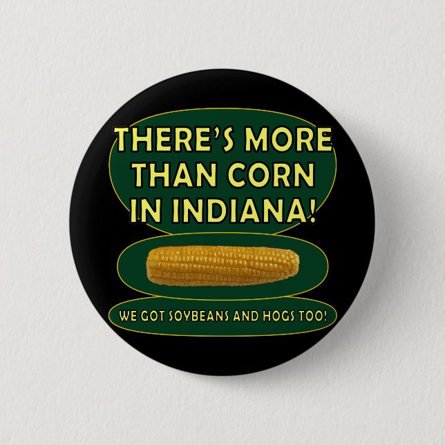 Indiana Corn 6 Cm Round Badge (Front)