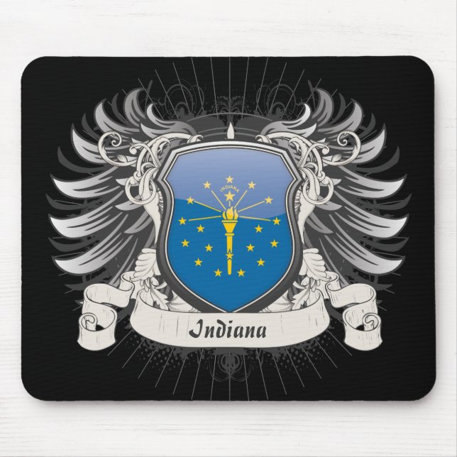 Indiana Crest Mouse Mat (Front)