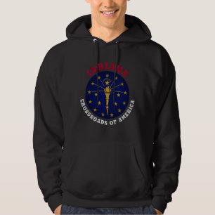 INDIANA CROSSROADS STATE FLAG HOODIE