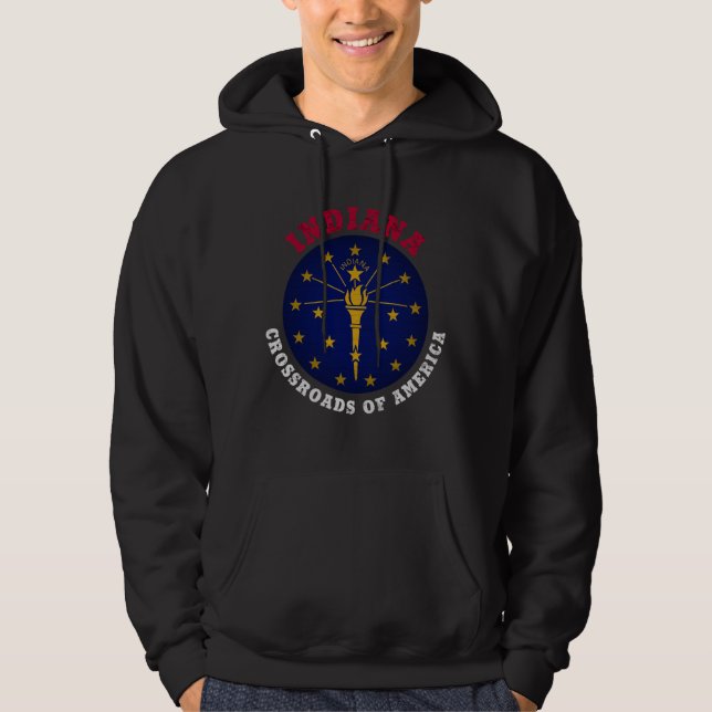 INDIANA CROSSROADS STATE FLAG HOODIE (Front)