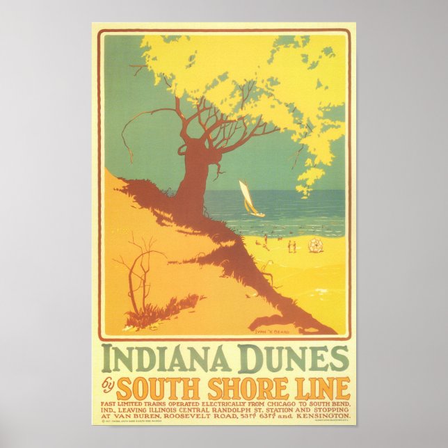 Indiana Dunes Beach Poster (Front)