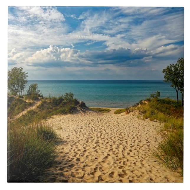Indiana Dunes, Lake Michigan Tile (Front)