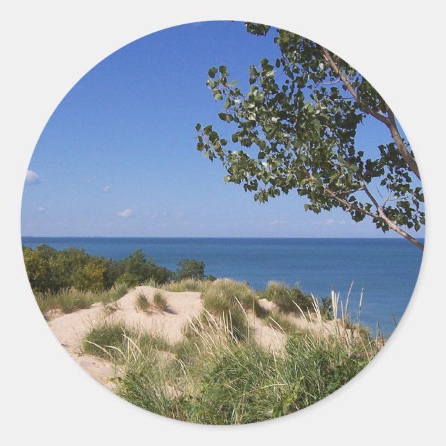 Indiana Dunes National Lakeshore Classic Round Sticker (Front)